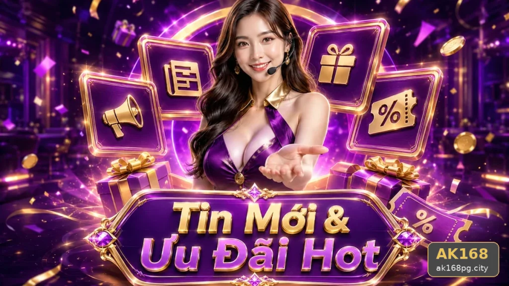 Giải Thích Biểu Tượng, Tính Năng Và Quy Trình Hướng Dẫn AK168 Qua Tin Mới, Ưu Đãi Tại ak168pg.city