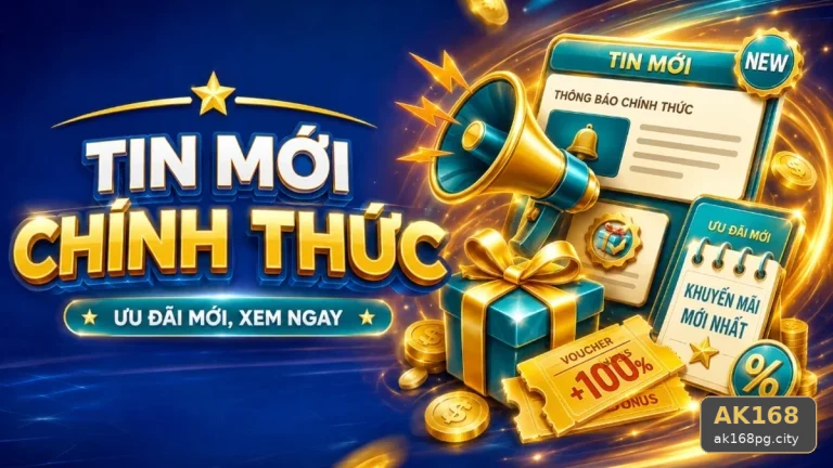 Hướng Dẫn AK168: Kiểm Tra Giao Diện Và Thông Tin Quan Trọng Về Tin Mới, Ưu Đãi Trên ak168pg.city