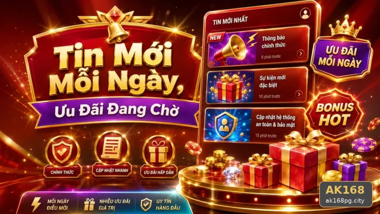 Xây Dựng Danh Sách Kiểm Tra Bảo Mật Trước Khi Sử Dụng Tin Tức AK168 Trên ak168pg.city: Ưu Đãi, Điều Kiện Và Cập Nhật Mới